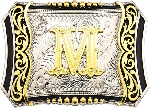 Western Initial Belt Buckle for Women Men│Letter Buckle ABC to Z Christmas Halloween Belt Buckle Gifts in Saudi Arabia