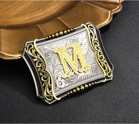 Western Initial Belt Buckle for Women Men│Letter Buckle ABC to Z Christmas Halloween Belt Buckle Gifts in Saudi Arabia