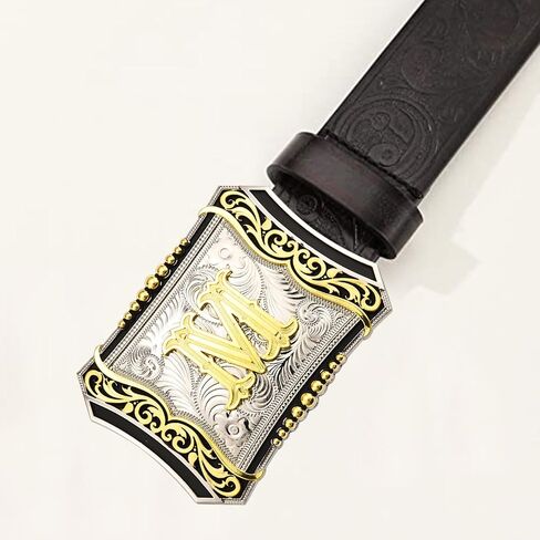 Western Initial Belt Buckle for Women Men│Letter Buckle ABC to Z Christmas Halloween Belt Buckle Gifts in Saudi Arabia
