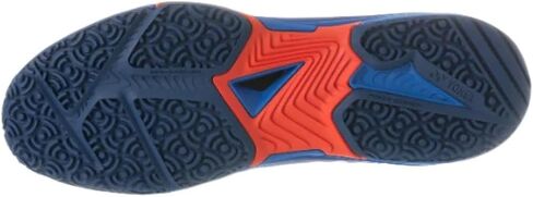 حذاء تنس Sonicage 3 Clay للرجال من YONEX باللونين الأزرق الداكن والأحمر in Saudi Arabia