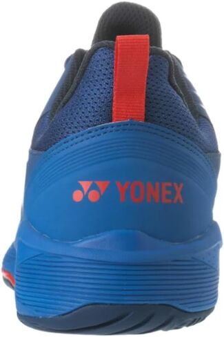 حذاء تنس Sonicage 3 Clay للرجال من YONEX باللونين الأزرق الداكن والأحمر in Saudi Arabia