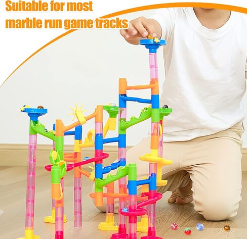 FUTUREPLUSX Marbles Bulk, 75 PCS Glass Marbles Blue Marbles Set Ocean Theme for Kids Marble Run Games Fillers Aquarium Pebbles in Kuwait