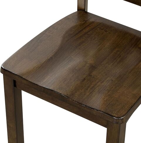 24/7 Shop at Home Cassian Traditional Solid Wood 5 Piece Dining Table Set, Space Saving Furniture for Small Apartments, Kitchen, Breakfast Nook, Espresso in Kuwait