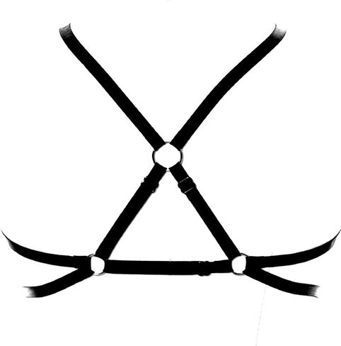 Body Harness for Women Fashion Strappy Tops Bra Punk Goth Festival Art Lingerie Pentagram Harajuku Belt in Saudi Arabia