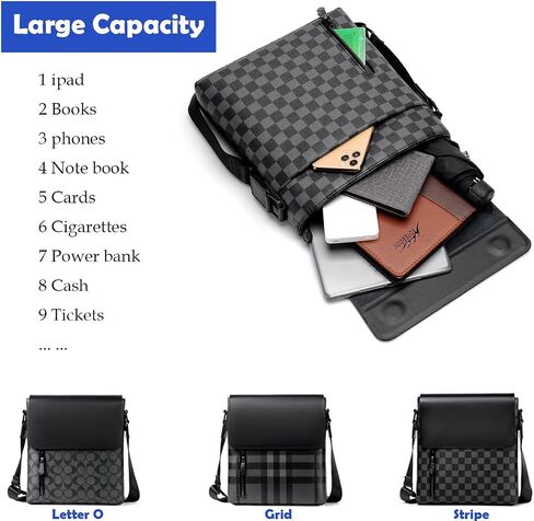 Men's Shoulder Bag Leather Waterproof Anti-Scratch Crossbody Bag for Men Men's Bag Mssenger Bags in Saudi Arabia