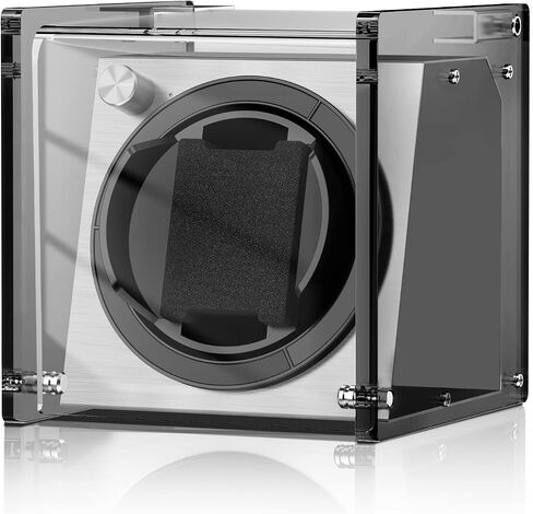 Watch Winder Smith Rainbow Crystal Single Watch Winder Fit Extra Large to Standard Watch, Blue in Saudi Arabia