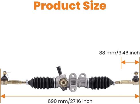 maXpeedingrods Golf Cart Steering Gear Box Assembly for EZGO RXV 2008-Up Gas Electric Carts w/Tie Rod Ends, OEM# 601500 618329 Steering Rack Assembly in Kuwait
