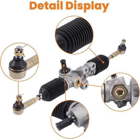 maXpeedingrods Golf Cart Steering Gear Box Assembly for EZGO RXV 2008-Up Gas Electric Carts w/Tie Rod Ends, OEM# 601500 618329 Steering Rack Assembly in Kuwait