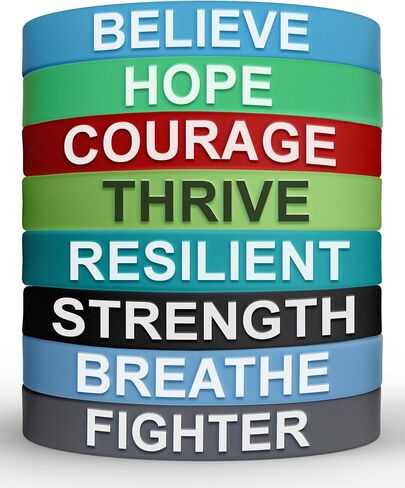 Silicone Wristbands Rubber Band Bracelets - Fun Motivational Wristbands for Kids and Adults in Saudi Arabia