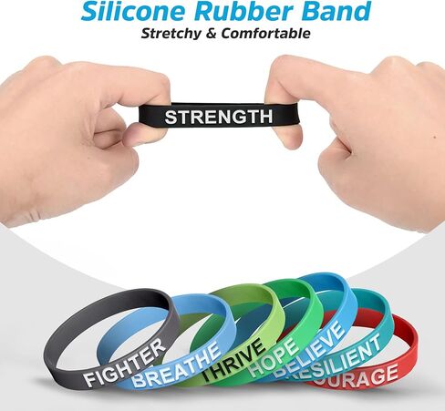 Silicone Wristbands Rubber Band Bracelets - Fun Motivational Wristbands for Kids and Adults in Saudi Arabia