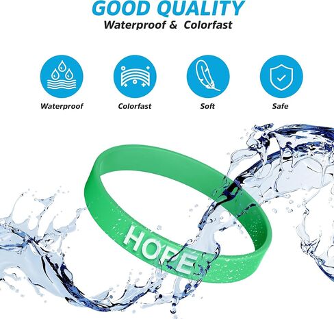 Silicone Wristbands Rubber Band Bracelets - Fun Motivational Wristbands for Kids and Adults in Saudi Arabia