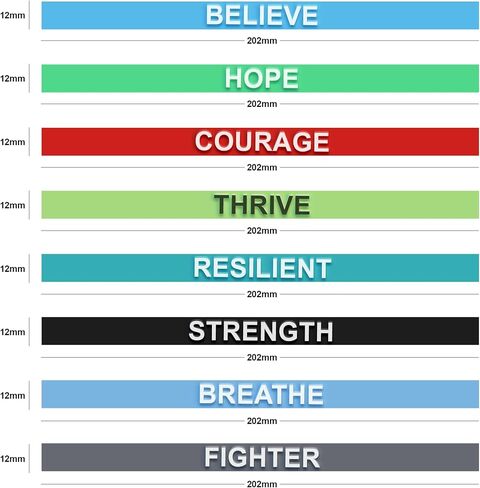 Silicone Wristbands Rubber Band Bracelets - Fun Motivational Wristbands for Kids and Adults in Saudi Arabia