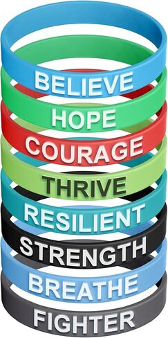 Silicone Wristbands Rubber Band Bracelets - Fun Motivational Wristbands for Kids and Adults in Saudi Arabia