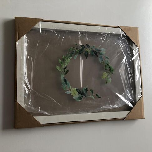 Y&K Homish Wedding Guest Book Alternative, Rustic Wedding Decorations for Reception, Favors for Guests 80 Hearts Green Wreath Antique White in Kuwait