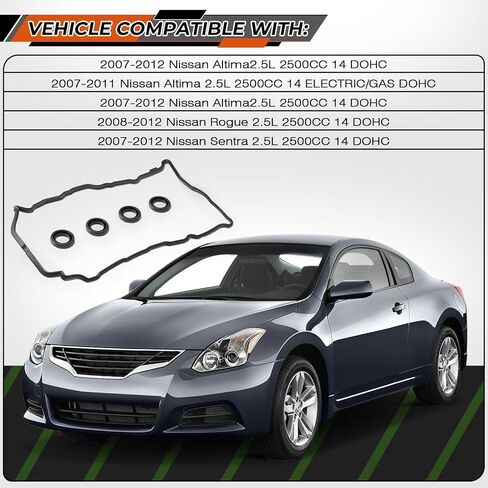 Engine Valve Cover Gasket Seal Spark Plug Seal Fit for Nissan Altima 2007-2012,Fit for Rogue,Fit for Sentra 2007-2012 2.5L L4 Replacement 036-1758 13270-JG30A VS50437A 13270JA00A,13270JG30A in Saudi Arabia