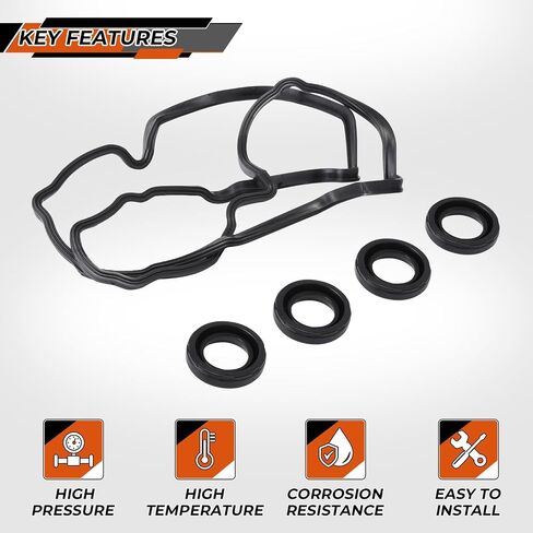 Engine Valve Cover Gasket Seal Spark Plug Seal Fit for Nissan Altima 2007-2012,Fit for Rogue,Fit for Sentra 2007-2012 2.5L L4 Replacement 036-1758 13270-JG30A VS50437A 13270JA00A,13270JG30A in Saudi Arabia