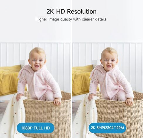 كاميرا مراقبة WOOLINK قطعتين بمصباح كهربائي 3 ميجابكسل، 2.4 جيجا هرتز واي فاي لاسلكي 360 درجة، رؤية ليلية، صوت في اتجاهين، كشف الحركة، تخزين سحابي، وصول إلى التطبيق عن بعد in Kuwait