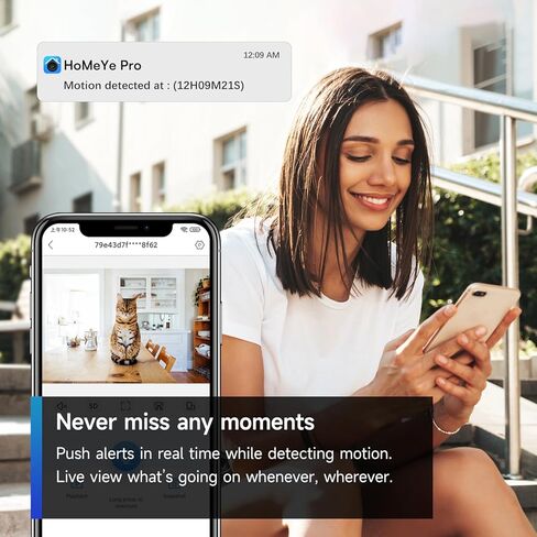 كاميرا مراقبة WOOLINK قطعتين بمصباح كهربائي 3 ميجابكسل، 2.4 جيجا هرتز واي فاي لاسلكي 360 درجة، رؤية ليلية، صوت في اتجاهين، كشف الحركة، تخزين سحابي، وصول إلى التطبيق عن بعد in Kuwait