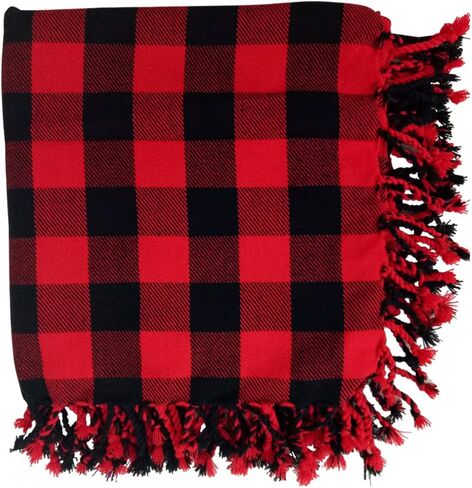 AAR Kilt Fly Plaid Acrylic Wool Scarf Rolled Fringe Shawl in Saudi Arabia