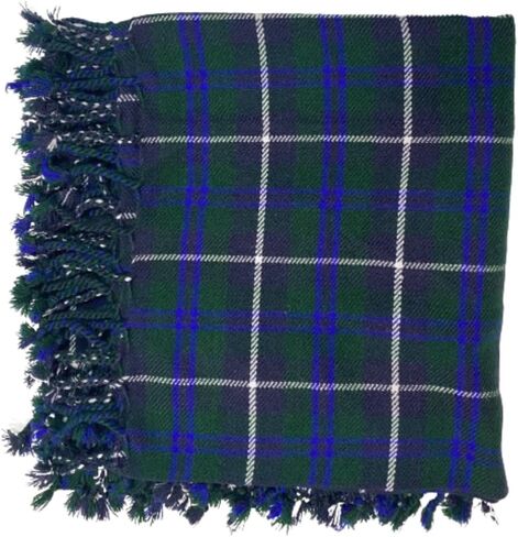 AAR Kilt Fly Plaid Acrylic Wool Scarf Rolled Fringe Shawl in Saudi Arabia