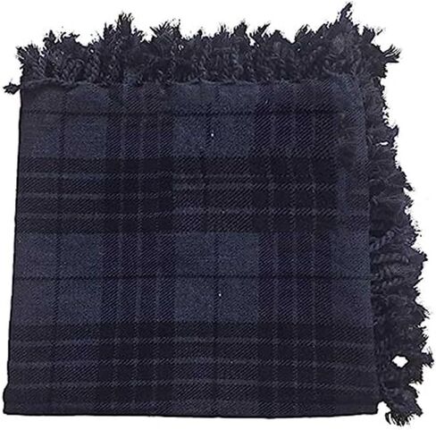 AAR Kilt Fly Plaid Acrylic Wool Scarf Rolled Fringe Shawl in Saudi Arabia