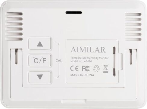 AIMILAR ميزان حرارة داخلي للغرفة مقياس الرطوبة الرقمي درجة الحرارة والرطوبة مقياس مغناطيسي مع تاريخ منخفض مرتفع in Kuwait