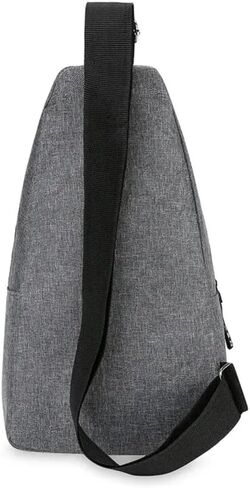 Chest Bag Men's One Shoulder Crossbody Bag Large Capacity Outdoor Sports And Leisure Fashion Small Shoulder Bag Large Capacit, Black in Saudi Arabia