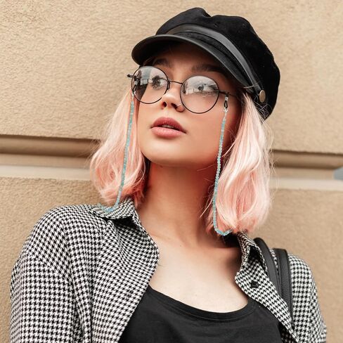 Stylish Eyeglass Chain, Healing Crystal Chains Beaded Sunglass Chain Women Eyewear Retainer Chain Around Neck Wear in Saudi Arabia