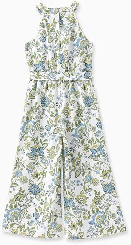 PATPAT Girls Wide Leg Long Pants Jumpsuit Floral Halter Sleeveless One Piece Romper in Saudi Arabia
