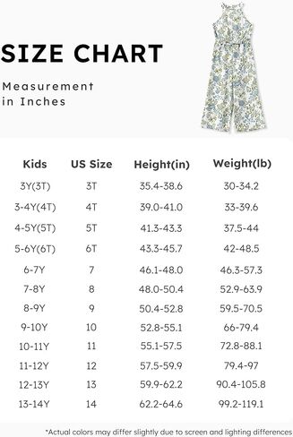 PATPAT Girls Wide Leg Long Pants Jumpsuit Floral Halter Sleeveless One Piece Romper in Saudi Arabia