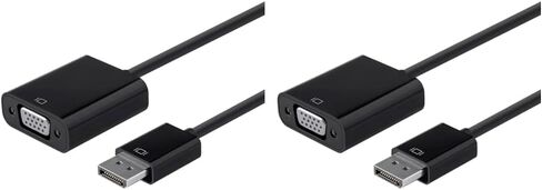 Monoprice DisplayPort 1.2a to VGA Active Adapter, Black in Kuwait