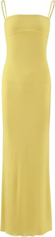 Women's Cutout Backless Maxi Dress Sexy Sleeveless Tight Slip Spaghetti Strap Long Dresses in Saudi Arabia