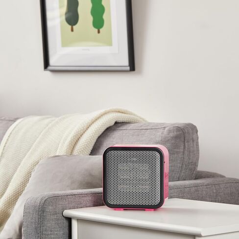 Amazon Basics 500-Watt Ceramic Small Indoor Space Heater, Personal Mini - 3.4 x 5.8 x 6 Inch, Black in Kuwait
