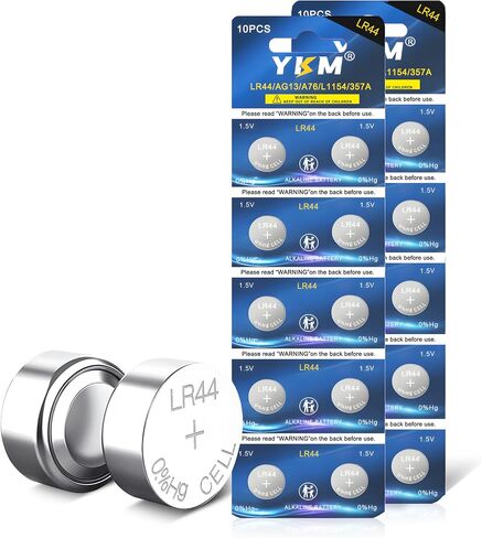 10 Pack LR44 Batteries 1.5V AG13 L1154F A76 357 303 SR44 Alkaline Battery in Kuwait