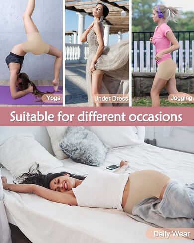 شورت Reamphy سهل الارتداء للنساء تحت الفساتين، سراويل داخلية بدون خياطة للأولاد، سراويل قصيرة ناعمة مضادة للاحتكاك in Kuwait