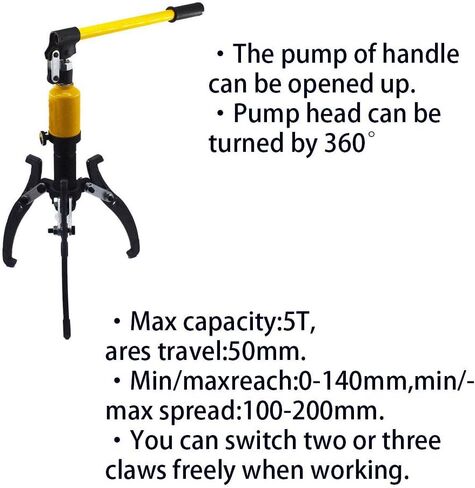 25HGP001-5T-01 5 Ton Hydraulic Gear Puller Fit for Pulling Hubs Flanges Gears Bearings in Saudi Arabia