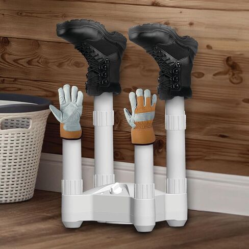 LifeSmart BD001 4 Post Fast Airflow Boot Dryer, Small, White in Kuwait