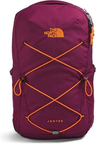 THE NORTH FACE Women's Jester Commuter Laptop Backpack, Fiery Red Next Gen Logo Print/Mr. Pink, One Size in Kuwait