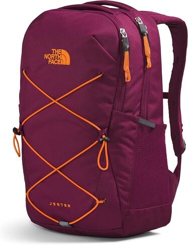 THE NORTH FACE Women's Jester Commuter Laptop Backpack, Fiery Red Next Gen Logo Print/Mr. Pink, One Size in Kuwait