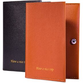 Passport Holder for Travel Passport Wallet Cover Case for Women, Travel Wallet Essentials for Men and Family (Pink &Black)