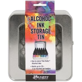 Ranger Tim Holtz Alcohol Ink Storage Tin 6.38 x 6 x 3.13