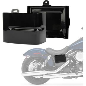 PSLER Battery Side Covers Fairing Side Panel for Dyna Fat Bob Super Glide Wide Glide Switchback 2006-2017 and for Dyna Street Bob 2006-2014 Matte Black