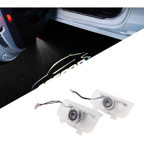 2 Pcs Car Projection LED Projector Door Shadow Light Welcome Light Laser Emblem Logo Lamps Kit Puddle Lights Compatible with Accord 9