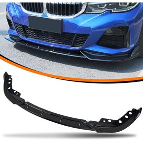 Front Spoiler Fit for 2019-2022 BMW G20 G28 M Sport 3 Series Sedan,330i 330e M340i Front Bumper Lip Splitter,Glossy Black