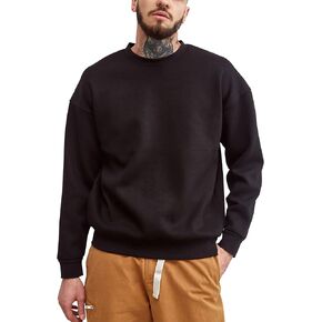 Men'S Crewneck Sweatshirt Long Sleeve Baggy Sweatshirts Lightweight Crew Neck Pullover