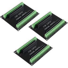 5PCS ESP32 Breakout Board GPIO 1 into 2 Compatible with 38 Pins ESP32S ESP32 Development Board 2.4 GHz Dual Core WLAN WiFi + Bluetooth 2-in-1 Microcontroller ESP-WROOM-32 Chip for Arduino
