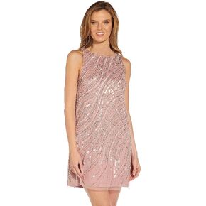 Adrianna Papell Women's Beaded Trapeze Dress