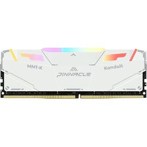 تايم تيك بيناكل كوندوي RGB 32GB KIT(2x16GB) DDR4 3200MHz PC4-25600 CL16-18-18-38 XMP2.0 كسر سرعة المعالج 1.35 فولت ثنائي التصنيف متوافق مع AMD وانتل وحدة ذاكرة كمبيوتر العاب الكمبيوتر المكتبي - ابيض in Kuwait