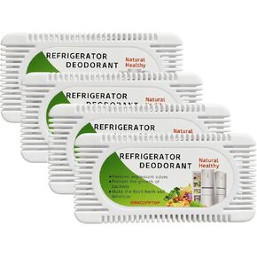 Refrigerator Deodorizer(4 pack), Fridge and Freezer Odor Eliminator, Activated Carbon Smell Remover and Moisture Absorber