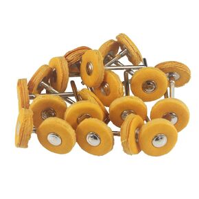 Luo ke 20 Pcs Soft Wool Polishing Wheel Cashmere Buffing Ball 3 mm Mandrel Mounted for Fine Polishing Jewelry, Watches, Silver Surface etc